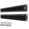 imageCable Matters 2Pack Rackmount or Wall Mount 1U 19 Brush Panel 19inch Rack Mount Brush Panel 1U in Black