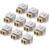 imageCable Matters 5Pack LC UPC Duplex Fiber Optic Keystone Coupler Jack OM1OM2OM3OM4 Multimode OS2 Single Mode Support10Pack