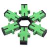 imageCable Matters 6Pack 10Gbps SC to SC APC Simplex OS2 Single Mode Fiber Optic Adapter OS2 APC Fiber Coupler Compatible with Verizon Fios and ATampampT FiberONT Replacement Cord