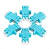 imageCable Matters 6Pack LC to LC UPC Duplex OM3OM4 Multimode Fiber Optic Adapter OM3OM4 LCLC Fiber Coupler