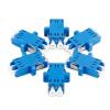 imageCable Matters 6Pack LC to LC UPC Duplex OS2 Single Mode Fiber Optic Adapter OS2 LCLC Fiber Coupler