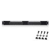 imageCable Matters UL Listed 16 Port Patch Panel Wall Mount or Rackmount IU Cat6 RJ45 Patch Panel for 10 Gb Ethernet Works with 19quot RacksCabinetsWallMount Brackets