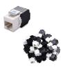 imageCable Matters UL Listed 25Pack 180 Degree RJ45 Keystone Jack Tool Free Keystone Jack