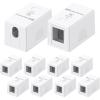 imageCable Matters UL Listed 5Pack 1Port Keystone Jack Surface Mount Box in White10Pack