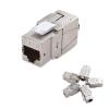 imageCable Matters UL Listed 5Pack 40Gbps Shielded RJ45 Cat 8 Cat8 Keystone Jack for Patch Panel Wall Plate