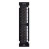 imageCable Matters UL Listed Mini 12Port Vertical Patch Panel with 89D Bracket Compact 10 Inch Patch Panel with 10 Gigabit Ethernet