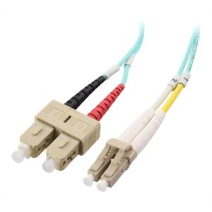 imageCable Matters 10Gb OFNP Plenum Rated Multimode Duplex 50125 OM3 Fiber Cable LC to SC Fiber Optic Cable  33ft  1m1m
