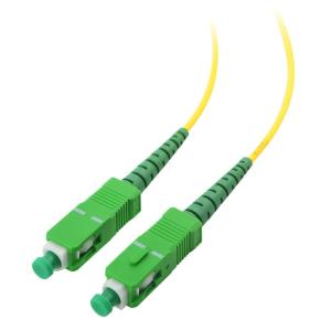 imageCable Matters 10Gbps OFNP Plenum Fiber Optic Internet Cable  66ft  2m SC APC to SC APC OS2 Single Mode Simplex Optic Cord Compatible with Verizon Fios and ATampampT Fiber ONT Replacement Cable492ft