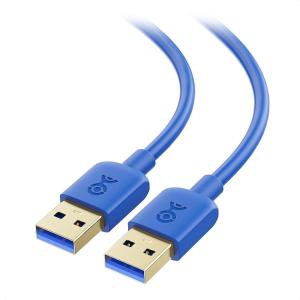 imageCable Matters 2Pack 5Gbps USB 30 Cable  6ft Male to Male USBA to USBA Cable USB Cord BlackBlue