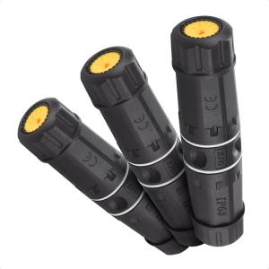 imageCable Matters 3Pack 10Gbps Cat6A Shielded IP68 Waterproof RJ45 Coupler Waterproof Ethernet Connector for Outdoor in Black
