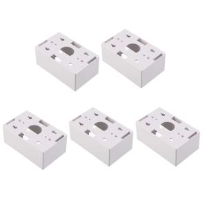 imageCable Matters 5Pack Single Gang Low Voltage Surface Mount Backbox 185 inches in Depth in White