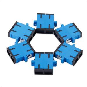 imageCable Matters 6Pack SC to SC UPC Duplex OS2 Single Mode Fiber Optic Adapter OS2 SCSC Fiber Coupler