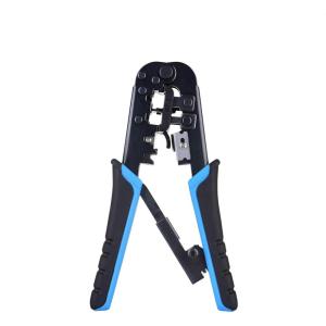 imageCable Matters Modular RJ45 Crimp Tool Ethernet Crimper with Builtin Wire Cutter and Stripper  10Pack Cat6 RJ45 Connectors Included