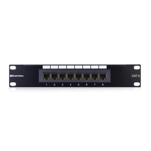 imageUL Listed Cable Matters Mini 8Port Patch Panel with Mounting 89D Bracket Compact 10 Inch Wall Mount Patch Panel with 10G Ethernet Support