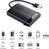 imageCable Matters 10Gbps USB31 Gen 2 Multiport USB Hub with USB to SATA USBC and UHSII Memory Card Reader