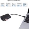 imageCable Matters 10Gbps USB31 Gen 2 Multiport USB Hub with USB to SATA USBC and UHSII Memory Card Reader