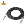 imageCable Matters 2Pack 35mm Audio Cable  6ft 35mm AuxiliaryAux Cord Male to Male 35 mm Audio Cable Headphone Cord  6 Feet  18 Meters10 ft