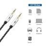 imageCable Matters 2Pack 35mm Audio Cable  6ft 35mm AuxiliaryAux Cord Male to Male 35 mm Audio Cable Headphone Cord  6 Feet  18 Meters3 ft