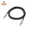 imageCable Matters 2Pack 35mm Audio Cable  6ft 35mm AuxiliaryAux Cord Male to Male 35 mm Audio Cable Headphone Cord  6 Feet  18 Meters3 ft