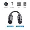 imageCable Matters 2Pack 5 Pin to 3 Pin DMX Lighting Cable  6 Inches 5Pin Male to 3Pin Female XLRDMX Adapter Cable Black
