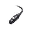 imageCable Matters 2Pack 5 Pin to 3 Pin DMX Lighting Cable  6 Inches 5Pin Male to 3Pin Female XLRDMX Adapter Cable Black