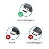imageCable Matters 2Pack 8K60Hz  4K240Hz Micro HDMI to HDMI Adapter  6 Inches with HDMI21 ampamp HDR Support for Raspberry Pi 4 RPI4 Raspberry Pi 5 RPI5