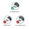 imageCable Matters 2Pack 8K60Hz  4K240Hz Mini HDMI to HDMI Adapter  6 Inches with HDR Support for Raspberry Pi Zero and More