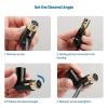 imageCable Matters 2Pack Adjustable Male to Female Right Angle XLR Adapter in Black XLR 90 Degree ampamp 120 Ohm 3PinXLR TerminatorDMX Terminator  Optimal Signal Integrity for Lighting and Audio System