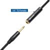imageCable Matters 2Pack Braided 14 Inch Mono TS Extension Cable  6ft  18m Guitar Extension Cable 14 Instrument Cord Male to Female Black6 Feet
