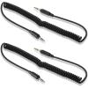 imageCable Matters 2Pack Coiled 35mm Male to Male Stereo Audio Cable  Stretches from 2 to 4 Feet