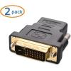 imageCable Matters 2Pack HDMI to DVI Adapter DVI to HDMI Adapter