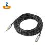 imageCable Matters 2Pack Headphone Extension Cable  10ft 35mm Extension Cable Aux Cord Extender Black15 ft