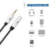 imageCable Matters 2Pack Headphone Extension Cable  10ft 35mm Extension Cable Aux Cord Extender Black3 ft