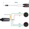 imageCable Matters 35mm 18 Inch TRS to 2 XLR Cable 6 ft Male to Female Aux to Dual XLR Breakout Cable10 ft