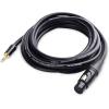 imageCable Matters 35mm to XLR Cable  6ft Male to Female 18 to XLR Cable XLRFemale to 35mm Cord for DSLR DV Camcorder Digital Voice Recorder or More Black10 ft
