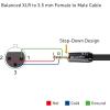 imageCable Matters 35mm to XLR Cable  6ft Male to Female 18 to XLR Cable XLRFemale to 35mm Cord for DSLR DV Camcorder Digital Voice Recorder or More Black10 ft
