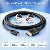 imageCable Matters 48Gbps 8K Micro HDMI to HDMI 21 Cable  66ft Supports 8K60Hz  4K240Hz with HDR MicroHDMI Cable Works with Digital Camera GoPro Raspberry Pi 5  Pi 4 Tablet and Laptop66 Feet