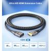 imageCable Matters 48Gbps Ultra HD 8K HDMI Extension Cable  33ft  1m Supports 8K60Hz  4K240Hz with HDR HDMI Male to Female Extender Cable Graphite BlackGraphite Black