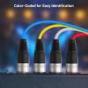 imageCable Matters 4Channel XLR Male to Female Snake CableXLR Snake Cable  10ft Professional Audio Connectivity with Shielding and ColorCoded Channels3 Feet