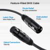 imageCable Matters 5 Pin DMX Cable 3 ft 24 AWG with Braided Shielding for Lighting and Stage Equipment 110  Nominal Impedance10 Feet
