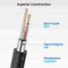 imageCable Matters 5 Pin DMX Cable 3 ft 24 AWG with Braided Shielding for Lighting and Stage Equipment 110  Nominal Impedance3 Feet