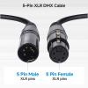 imageCable Matters 5 Pin DMX Cable 3 ft 24 AWG with Braided Shielding for Lighting and Stage Equipment 110  Nominal Impedance3 Feet