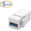 imageCable Matters 5Pack USB 30 Keystone Jack Inserts Gender Changer