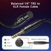 imageCable Matters 635mm 14 Inch TRS to XLR Cable  6ft Male to Female XLR to 14 Cable3 ft