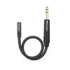 imageCable Matters 635mm to 35mm Headphone Adapter Cable 1 ft 14 Male to 18 Female 35mm to 14 Adapter AMP to Headphone Converter Cable in Black1 ft
