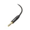 imageCable Matters 635mm to 35mm Headphone Adapter Cable 1 ft 14 Male to 18 Female 35mm to 14 Adapter AMP to Headphone Converter Cable in Black1 ft