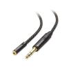 imageCable Matters 635mm to 35mm Headphone Adapter Cable 1 ft 14 Male to 18 Female 35mm to 14 Adapter AMP to Headphone Converter Cable in Black1 ft