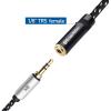 imageCable Matters 635mm to 35mm Headphone Adapter Cable 1 ft 14 Male to 18 Female 35mm to 14 Adapter AMP to Headphone Converter Cable in Black10 ft