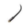 imageCable Matters 635mm to 35mm Headphone Adapter Cable 1 ft 14 Male to 18 Female 35mm to 14 Adapter AMP to Headphone Converter Cable in Black6 ft