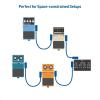 imageCable Matters 8Pack 6 Inches Braided Guitar Patch Cable Guitar Effect Pedal Cables with GoldPlated Connectors in Black